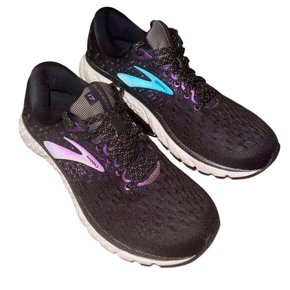 Brooks Glycerin 17 Black & Purple Neutral Running Shoe Sneaker Women’s Size 9:5 - Picture 1 of 11